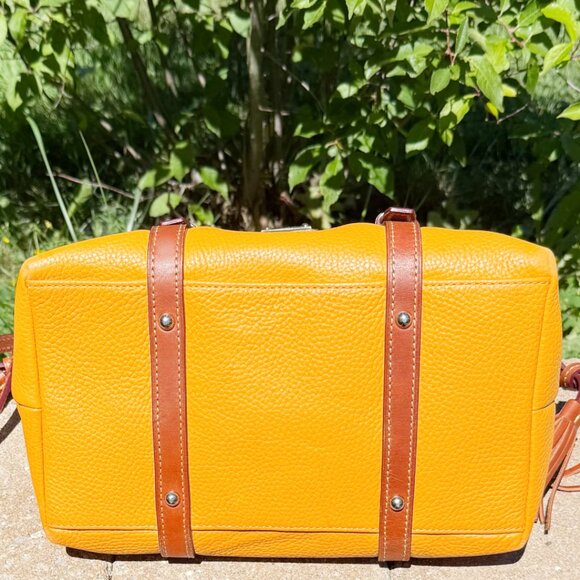 Dooney & Bourke Pebble Grain Domed Leather Bristol Satchel - Picture 7 of 14